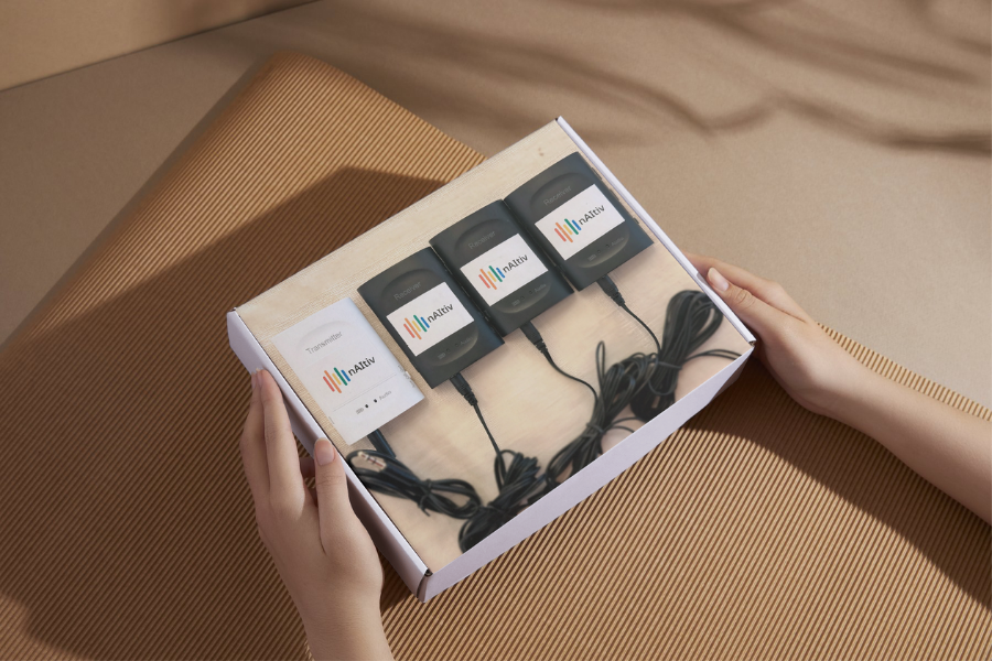 Naitiv in-person interpretation device kit
